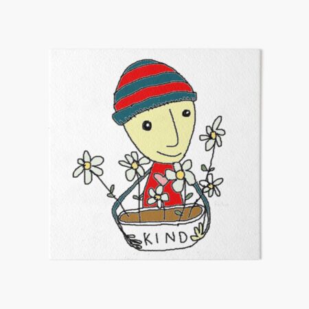 Kind Man Art Board Print
