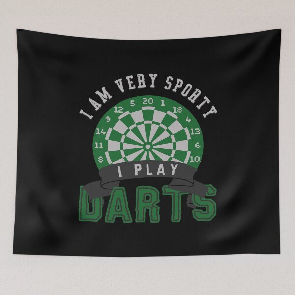 Item preview, I Am Very Sporty I Play Darts designed and sold by OmmeDesigns.