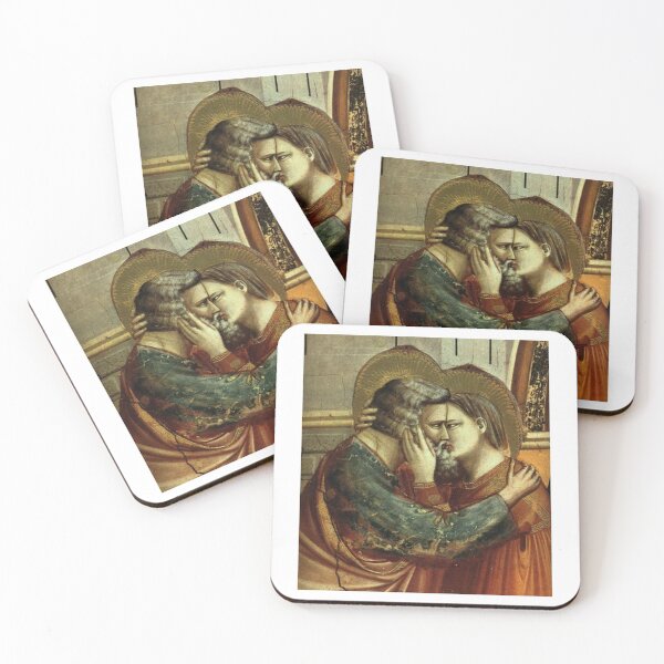 Item preview, Giotto di Bondone, The Meeting at the Golden Gate, kiss detail designed and sold by catnamedtiffany.