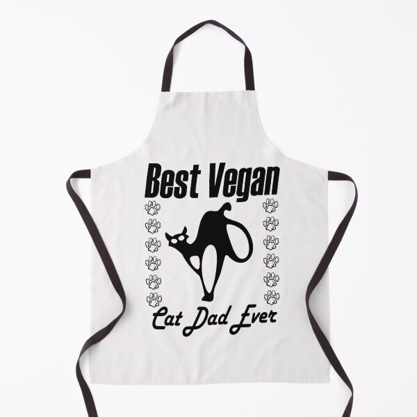 Item preview, best vegan cat dad ever, black cat designed and sold by ESAMSTORE.