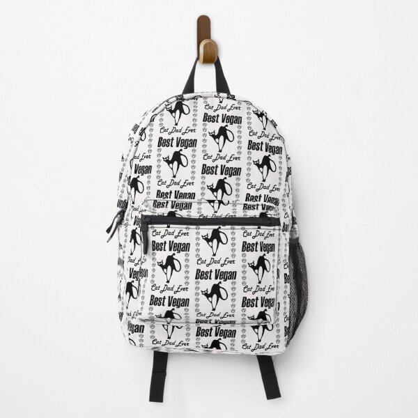 Item preview, best vegan cat dad ever, black cat designed and sold by ESAMSTORE.