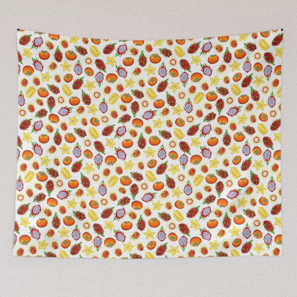 Item preview, Exotic Fruit Pattern in Gouache designed and sold by paintedpansy.