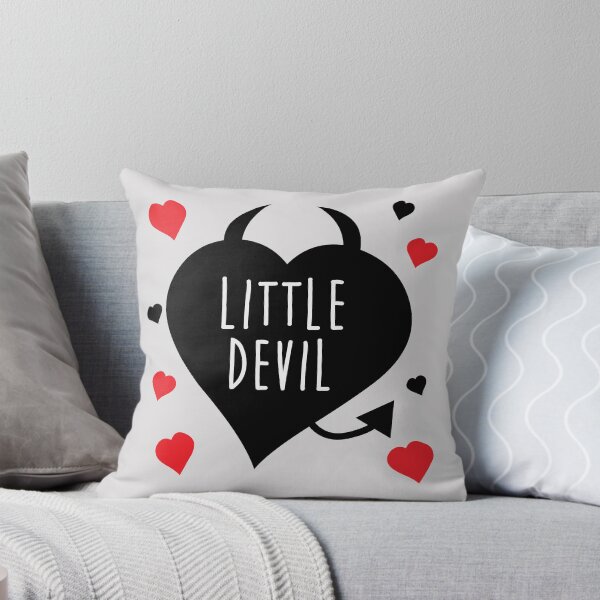 Item preview, Little Devil - Black Devil and Red Hearts Valentine's Day Design designed and sold by infinitygrafix.