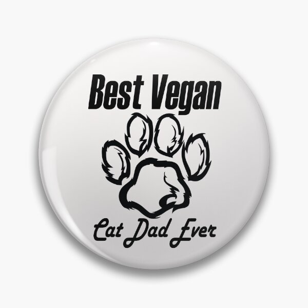 Item preview, best vegan cat dad ever, black cat designed and sold by ESAMSTORE.