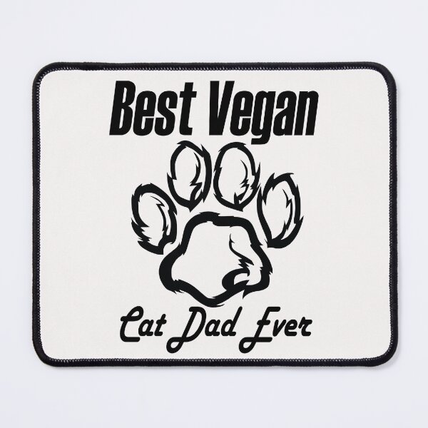 Item preview, best vegan cat dad ever, black cat designed and sold by ESAMSTORE.