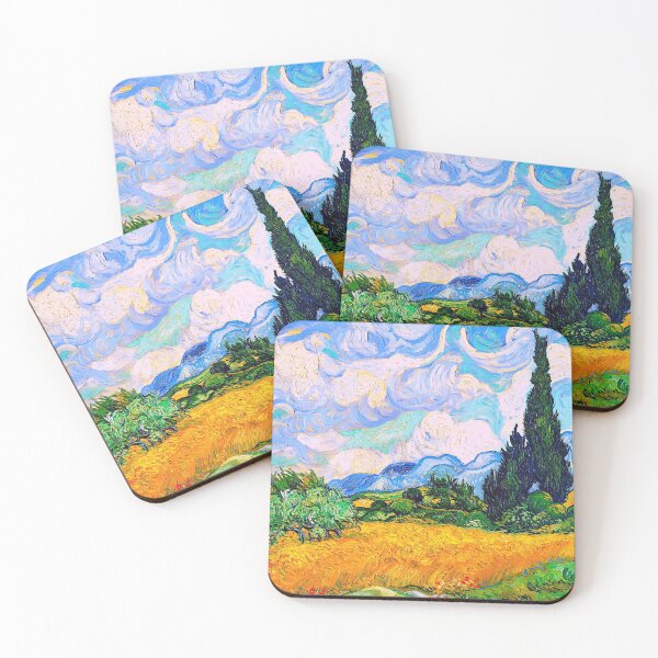Item preview, Wheat Field with Cypresses by Vincent Van Gogh Digital replica designed and sold by ramazis.