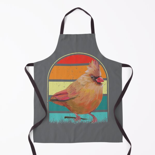 Item preview, Cardinal in sunset- cute bird designed and sold by BronikowskiART.
