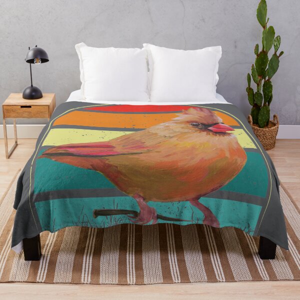 Item preview, Cardinal in sunset- cute bird designed and sold by BronikowskiART.