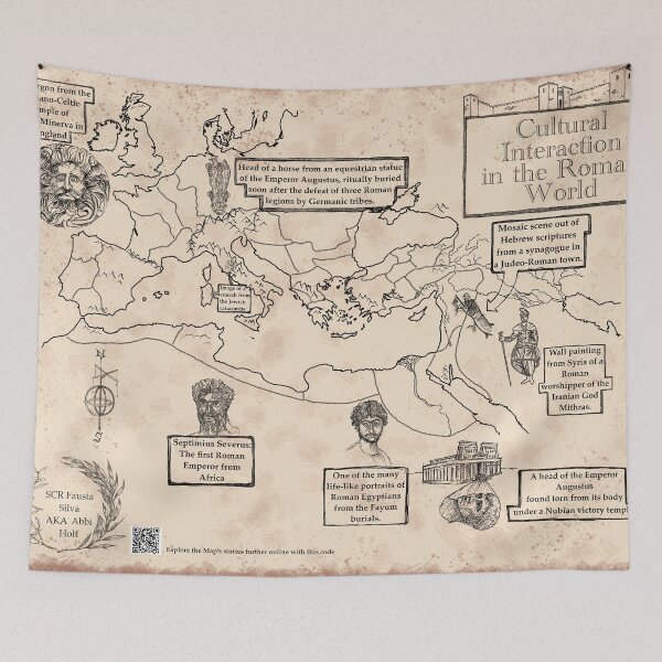 Item preview, Map of Cultural Interaction in the Roman World designed and sold by stickfiguregods.