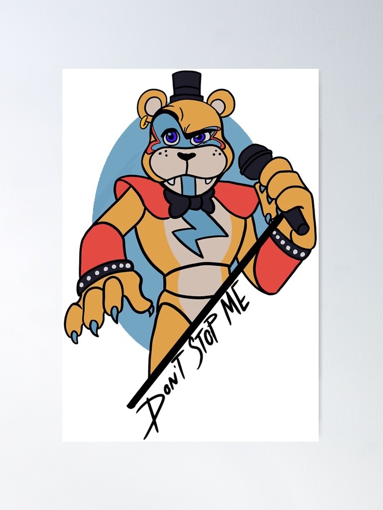 Glamrock Freddy (Security Breach) Fnaf Poster/ Art Print