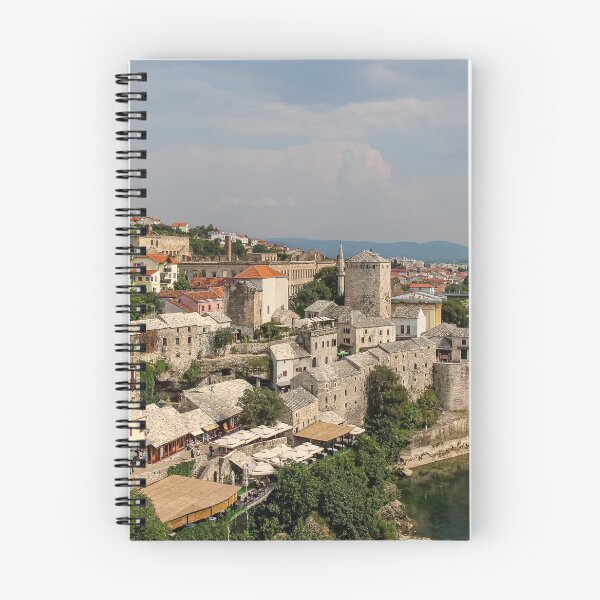 Item preview, View over the old town of Mostar and the old arched bridge over the Neretva River, Bosnia and Herzegovina designed and sold by SnapTPhotograph.