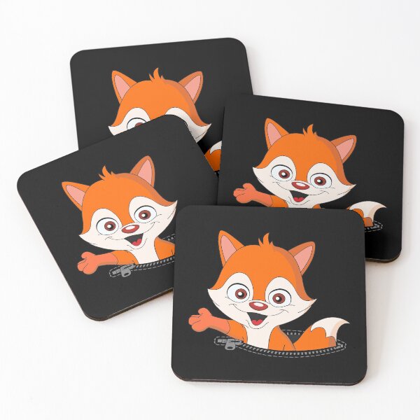 Item preview, Fox Out of Zippered Kangaroo Pocket designed and sold by ReadytoWork.
