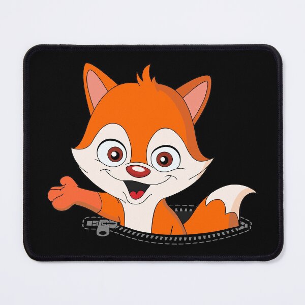 Item preview, Fox Out of Zippered Kangaroo Pocket designed and sold by ReadytoWork.