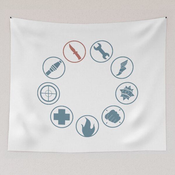 Item preview, TF2 Class icons BLU - spy among us designed and sold by Loadout.