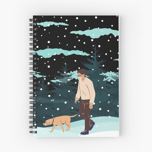 Item preview, DOG WALK IN THE SNOW designed and sold by PotluckPrints.