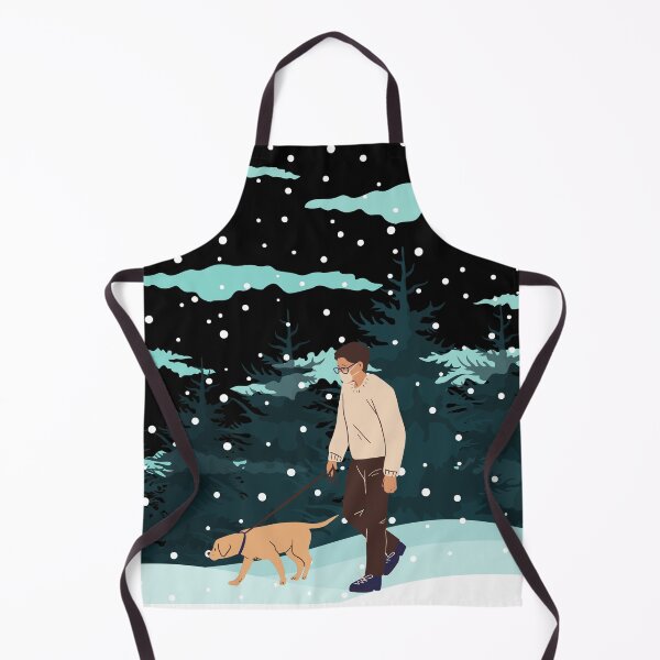 Item preview, DOG WALK IN THE SNOW designed and sold by PotluckPrints.