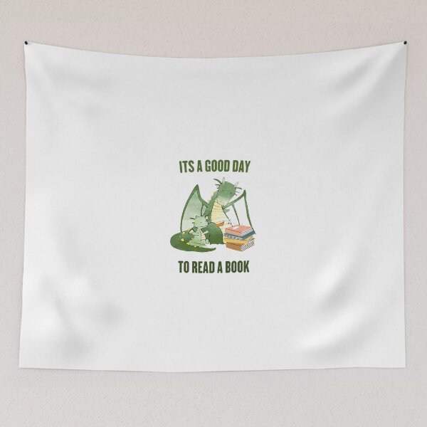 Item preview, its a good day to read a book bookworm book dragon designed and sold by damone7.
