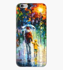 RAINY WALK WITH DADDY - Leonid Afremov iPhone Case