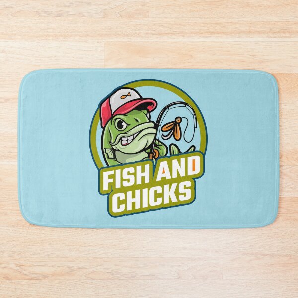 Item preview, Funny Fisherman Fish and Chicks  designed and sold by ShineEyePirate.