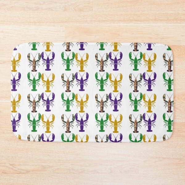 Item preview, Mardi Gras Crawfish Pattern designed and sold by Creole Content Creations.