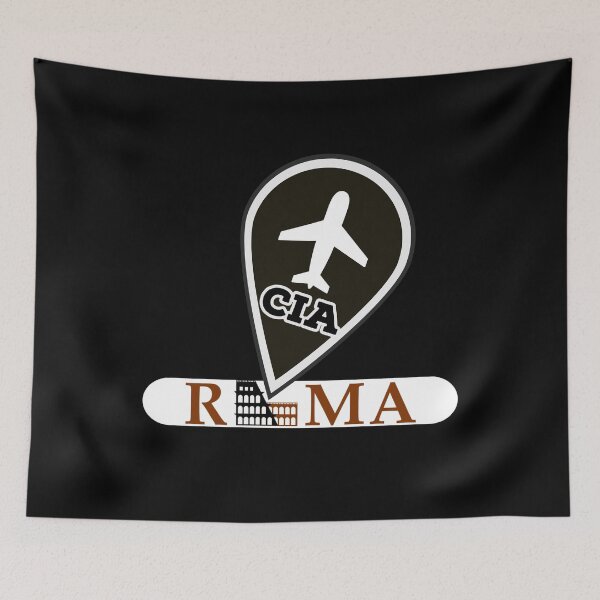 Item preview, Rome Italy, Roma Italia, CIA, Ciampino Airport, Rome Airport, Rome Souvenir, Coliseum, Colosseum, Rome Italy shirt, Gift from Rome designed and sold by RisingFrequency.