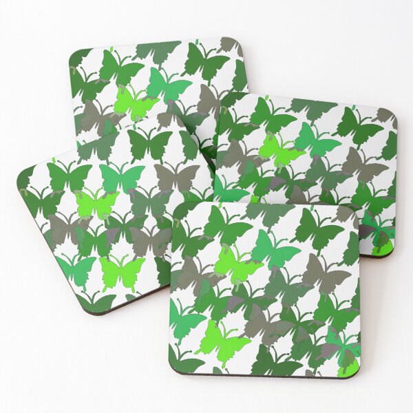 Item preview, Jungle Green Tropical Butterflies, art by Miguel Matos Official designed and sold by MiguelMatosArt.