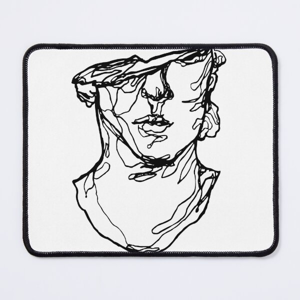 Item preview, Abstract Face Line Drawing designed and sold by visitingforrest.