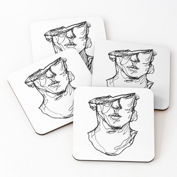 Item preview, Abstract Face Line Drawing designed and sold by visitingforrest.