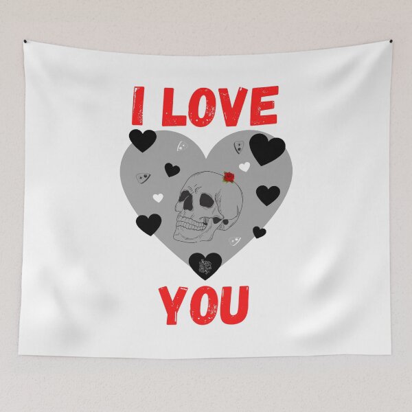 Item preview, I love you skull, planchette and heart - Gothic designed and sold by LukjanovArt.