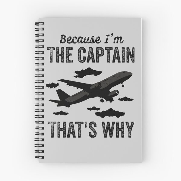 Item preview, Because I'm The Captain That's Why - Funny Aviation Quotes Gifts For Pilot designed and sold by ferdaousseshop.