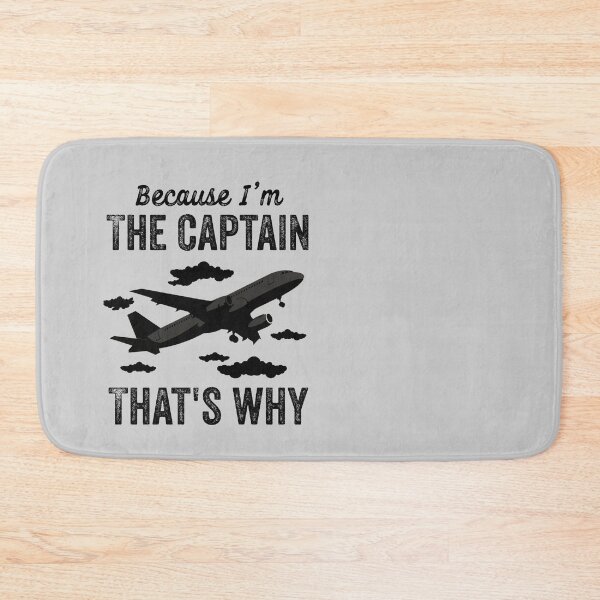 Item preview, Because I'm The Captain That's Why - Funny Aviation Quotes Gifts For Pilot designed and sold by ferdaousseshop.