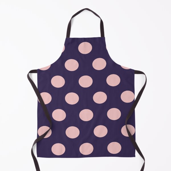 Item preview, Large BABY PINK & NAVY BLUE POLKA DOTS designed and sold by RachelMacht.