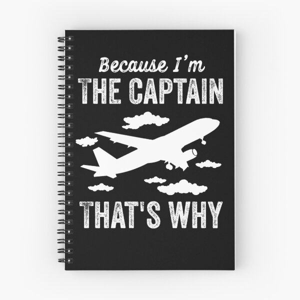Item preview, Because I'm The Captain That's Why - Funny Aviation Quotes Gifts For Pilot designed and sold by ferdaousseshop.