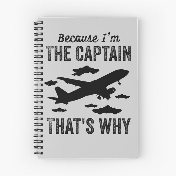 Item preview, Because I'm The Captain That's Why - Funny Aviation Quotes Gifts For Pilot designed and sold by ferdaousseshop.