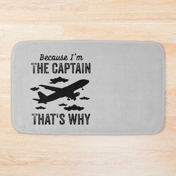 Item preview, Because I'm The Captain That's Why - Funny Aviation Quotes Gifts For Pilot designed and sold by ferdaousseshop.