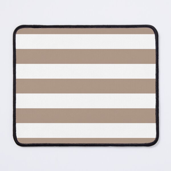 Item preview, Medium WARM TAUPE and WHITE Horizontal STRIPES designed and sold by RachelMacht.