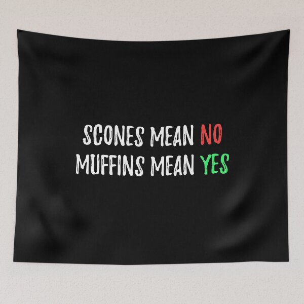 Item preview, Scones Mean No, Muffins Mean Yes designed and sold by yoshra.
