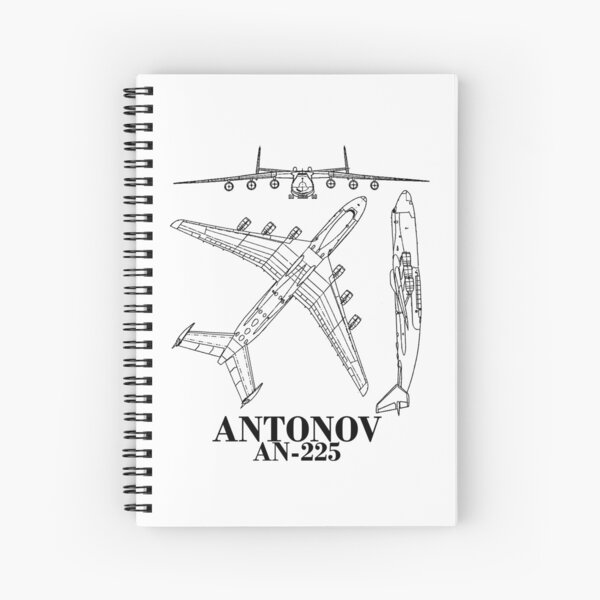 Antonov An 225 Litak Mriya Cargo Jet Aircraft Spiral Notebook For Sale By Phutball Redbubble