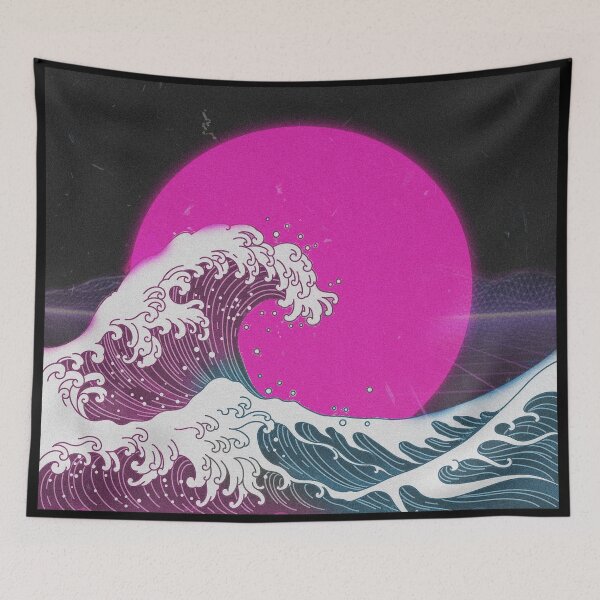 Item preview, Waves 80s retro design designed and sold by jpn insprd.