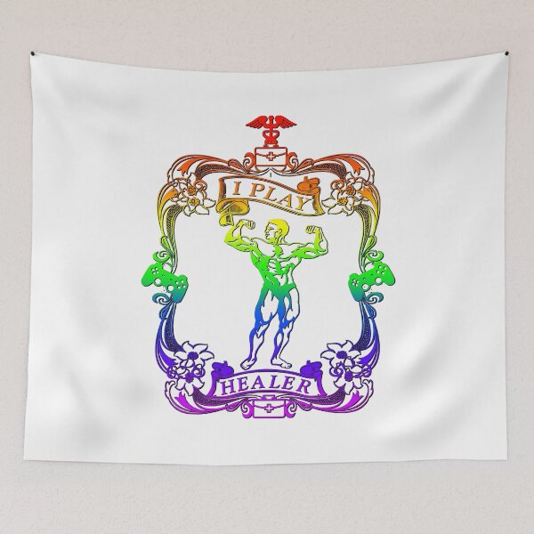 Item preview, I Play Healer Video Game Gamer Support Hero Cool Rainbow designed and sold by Smagnaferous.