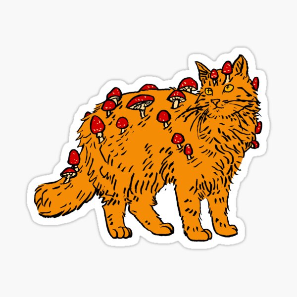 Item preview, Amanita Muscaria Cat designed and sold by HiddenStash.