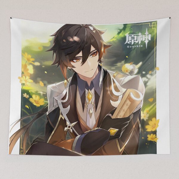 Item preview, Genshin Impact - Zhongli Official Birthday Artwork 2021 designed and sold by Krimsy.