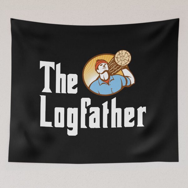 Item preview, The Logfather-Play On Words-Logger-Outdoorsman-Arborist-Forestry Worker designed and sold by SighFly52.