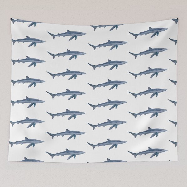 Item preview, Blue shark illustration designed and sold by TheNewAmericana.