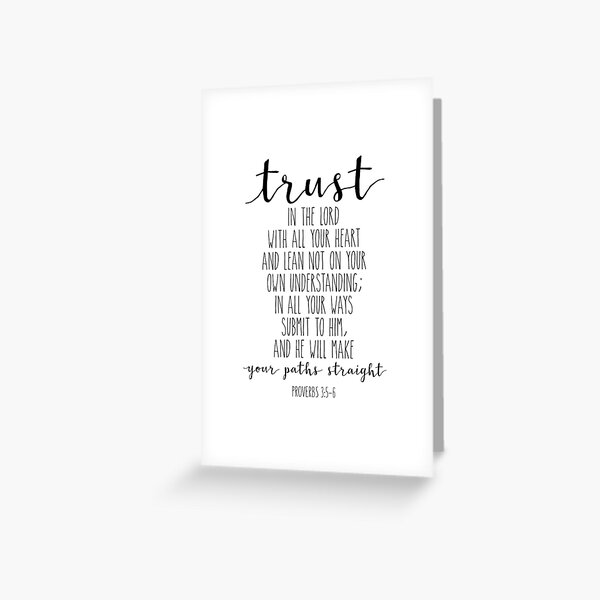 Item preview, Proverbs 3:5-6, Trust In The Lord With All Your Heart, Bible Verse, Scripture Art designed and sold by aenaonartwork.