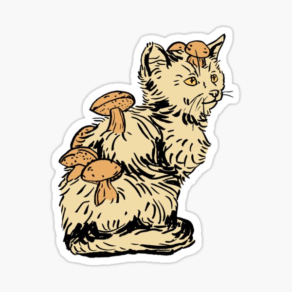 Item preview, Bolete Cat designed and sold by HiddenStash.