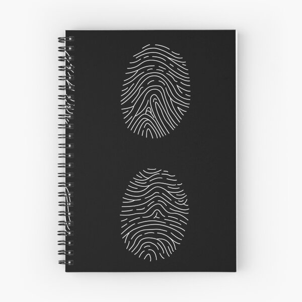 Item preview, black and white fingerprints designed and sold by indiVisibl.