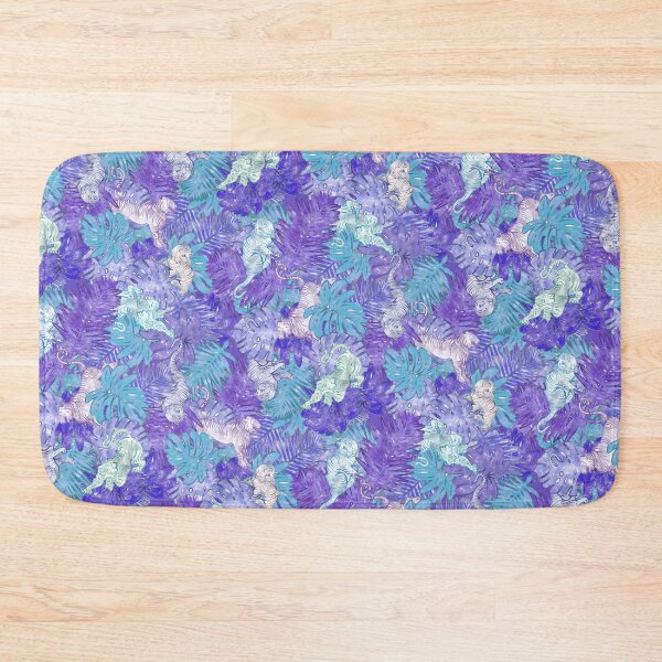 Item preview, Tiger Palms - Deep Blue Sea Colorway designed and sold by jamie Omahen.