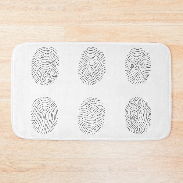 Item preview, black and white fingerprints designed and sold by indiVisibl.