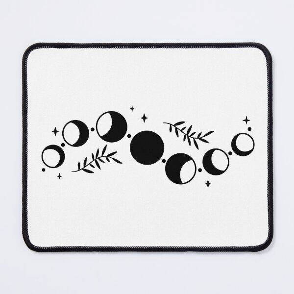 Item preview, Mystic Moon Phases in Black and White designed and sold by lovevisionkarma.